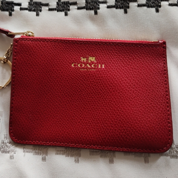 Coach Coin Purse Gun Metal Keychain - Picture 1 of 2